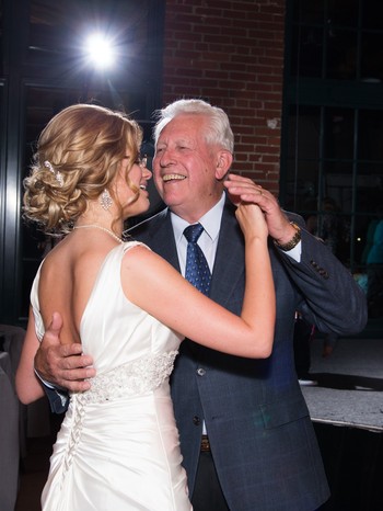 Cassi dancing with her Grandpa, Ron.