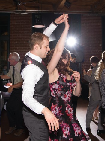 Katie and Phil killin' it on the dance floor.