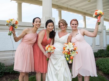 Cassi and her beautiful bridesmaids!