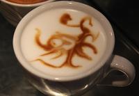 #29 If you’re like me, you’re sick of the go-to barista foam-art. If I have to sip at another latte adorned with a fern or clover shape, I’m going to cry. Let's see the Elopus professionally recreated in the foam of a café’s hot drink.