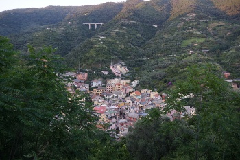 Monterosso from above.