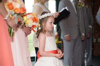 Our adorable flower girl.