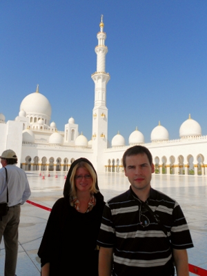 At Sheik Zayed Mosque in Abu Dhabi. (Fall 2012)