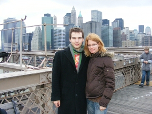 Stefan's first time in the US, checking out NYC (Spring 2008)