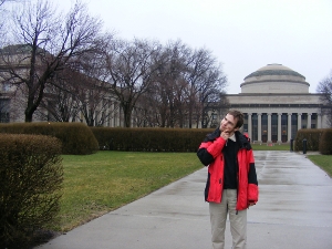 Stefan visiting Cassi at MIT. (Spring 2008)
