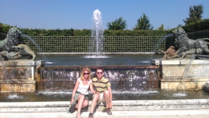 Enjoying the gardens of Versailles. (Summer 2013)